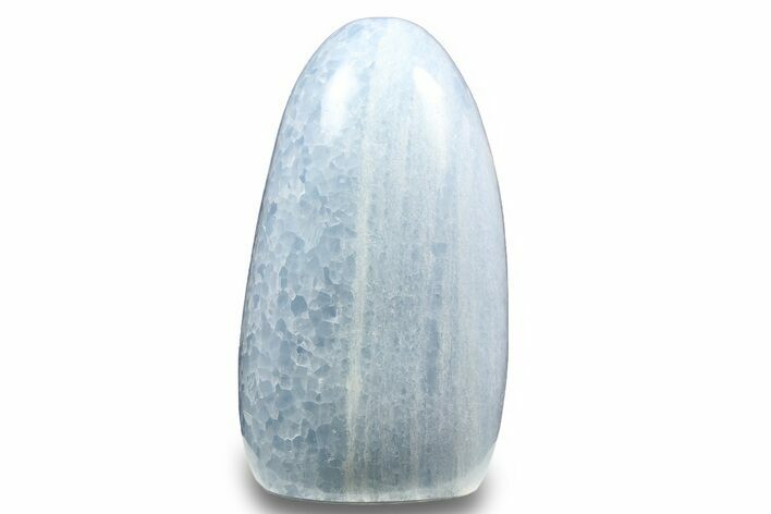 Polished, Free-Standing Blue Calcite - Madagascar #258662